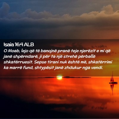 Picture 02 - Isaia 16:4 ALB - O Moab, lejo që të banojnë pranë teje - Bible Verse Picture