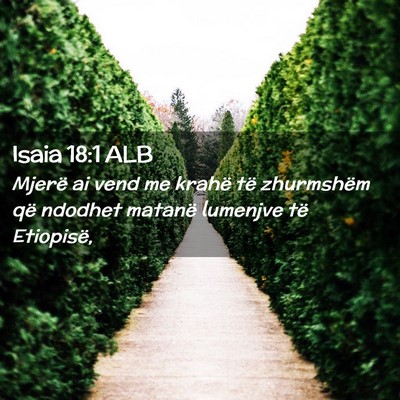 Picture 02 - Isaia 18:1 ALB - Mjerë ai vend me krahë të zhurmshëm që - Bible Verse Picture