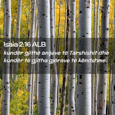 Picture 02 - Isaia 2:16 ALB - kundër gjithë anijeve të Tarshishit dhe - Bible Verse Picture