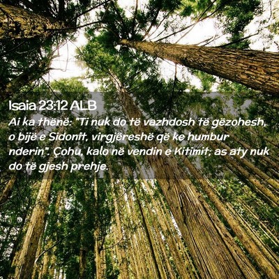 Picture 02 - Isaia 23:12 ALB - Ai ka thënë: 