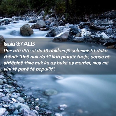 Picture 02 - Isaia 3:7 ALB - Por atë ditë ai do të deklarojë solemnisht - Bible Verse Picture