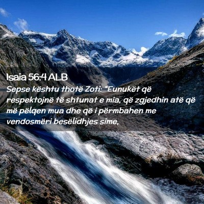 Picture 02 - Isaia 56:4 ALB - Sepse kështu thotë Zoti: 