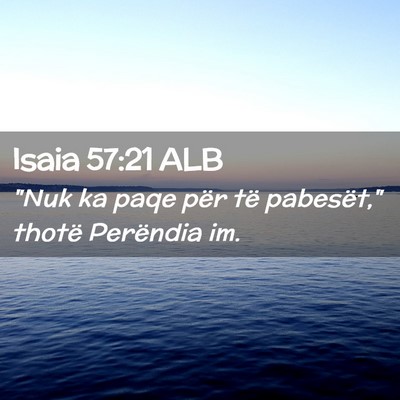 Picture 02 - Isaia 57:21 ALB - 