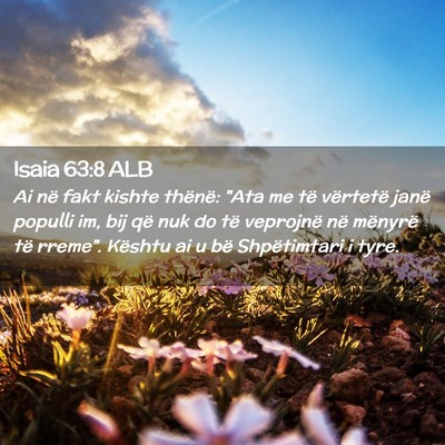 Picture 02 - Isaia 63:8 ALB - Ai në fakt kishte thënë: 
