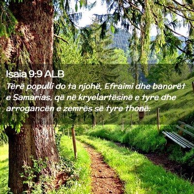 Picture 02 - Isaia 9:9 ALB - Tërë populli do ta njohë, Efraimi dhe banorët - Bible Verse Picture