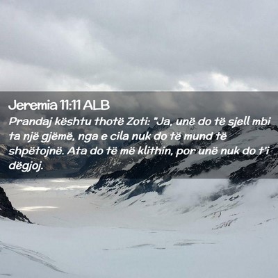 Picture 02 - Jeremia 11:11 ALB - Prandaj kështu thotë Zoti: 