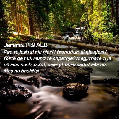 Picture 02 - Jeremia 14:9 ALB - Pse të jesh si një njeri i tronditur, si një - Bible Verse Picture