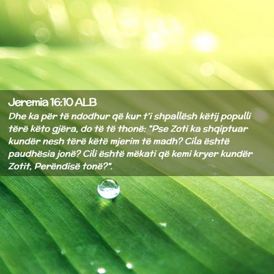 Picture 02 - Jeremia 16:10 ALB - Dhe ka për të ndodhur që kur t’i shpallësh - Bible Verse Picture