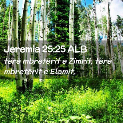 Picture 02 - Jeremia 25:25 ALB - tërë mbretërit e Zimrit, tërë mbretërit e - Bible Verse Picture