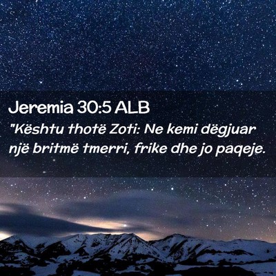 Picture 02 - Jeremia 30:5 ALB - 