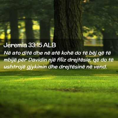 Picture 02 - Jeremia 33:15 ALB - Në ato ditë dhe në atë kohë do të bëj që - Bible Verse Picture