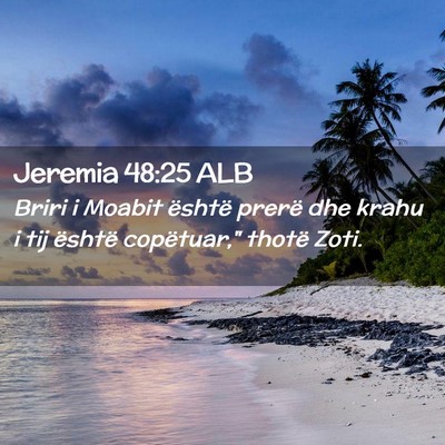Picture 02 - Jeremia 48:25 ALB - Briri i Moabit është prerë dhe krahu i tij - Bible Verse Picture