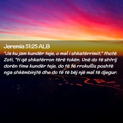 Picture 02 - Jeremia 51:25 ALB - 
