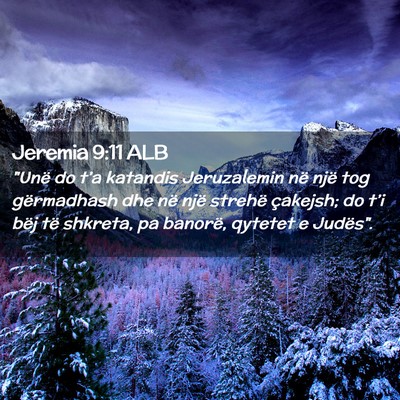 Picture 02 - Jeremia 9:11 ALB - 
