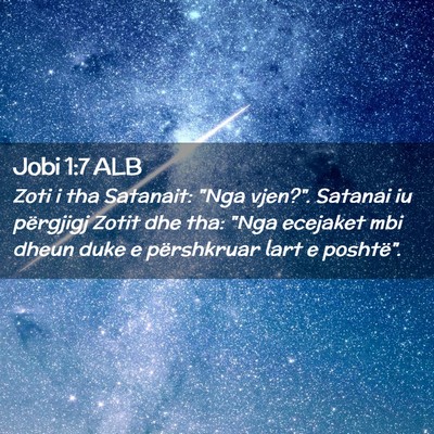 Picture 02 - Jobi 1:7 ALB - Zoti i tha Satanait: 
