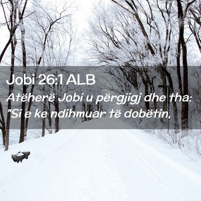 Picture 02 - Jobi 26:1 ALB - Atëherë Jobi u përgjigj dhe tha: 