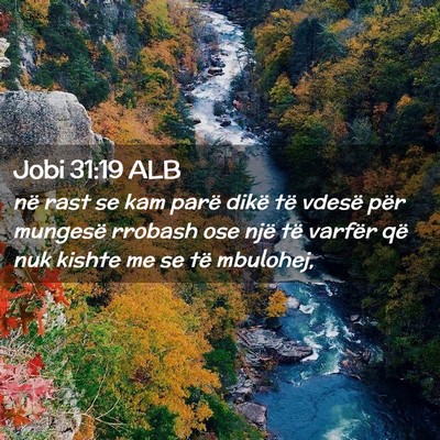 Picture 02 - Jobi 31:19 ALB - në rast se kam parë dikë të vdesë për - Bible Verse Picture
