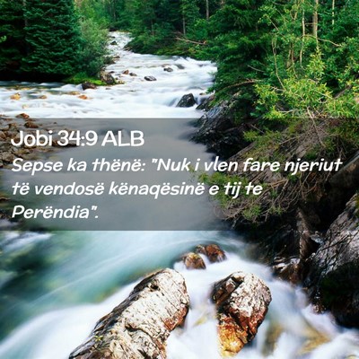 Picture 02 - Jobi 34:9 ALB - Sepse ka thënë: 