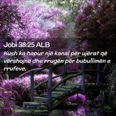 Picture 02 - Jobi 38:25 ALB - Kush ka hapur një kanal për ujërat që - Bible Verse Picture
