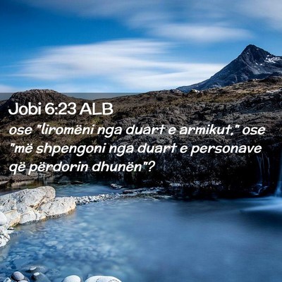 Picture 02 - Jobi 6:23 ALB - ose 