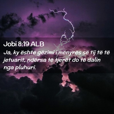 Picture 02 - Jobi 8:19 ALB - Ja, ky është gëzimi i mënyrës së tij të - Bible Verse Picture