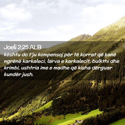 Picture 02 - Joeli 2:25 ALB - kështu do t’ju kompensoj për të korrat që - Bible Verse Picture
