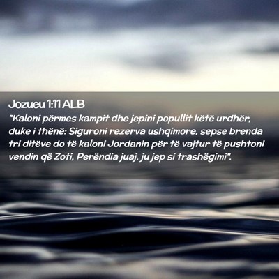 Picture 02 - Jozueu 1:11 ALB - 