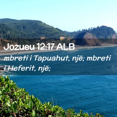 Picture 02 - Jozueu 12:17 ALB - mbreti i Tapuahut, një; mbreti i Heferit, - Bible Verse Picture