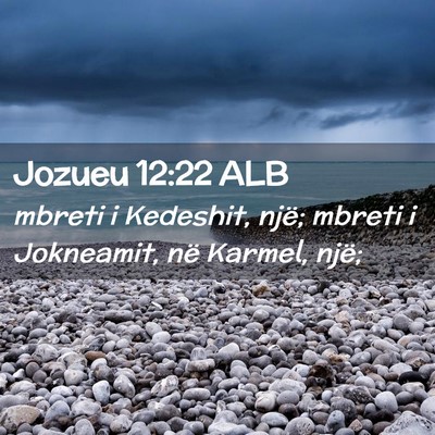 Picture 02 - Jozueu 12:22 ALB - mbreti i Kedeshit, një; mbreti i Jokneamit, në - Bible Verse Picture