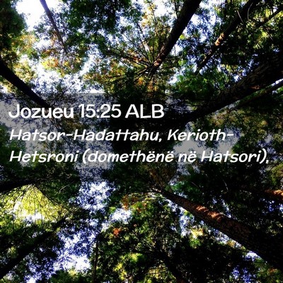 Picture 02 - Jozueu 15:25 ALB - Hatsor-Hadattahu, Kerioth-Hetsroni (domethënë - Bible Verse Picture