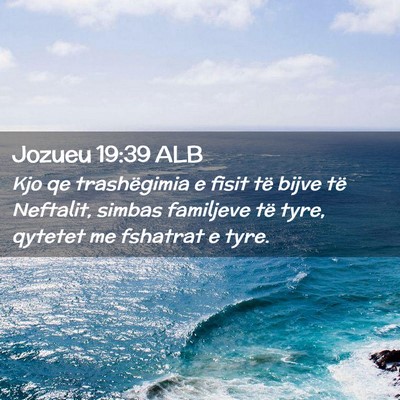 Picture 02 - Jozueu 19:39 ALB - Kjo qe trashëgimia e fisit të bijve të - Bible Verse Picture