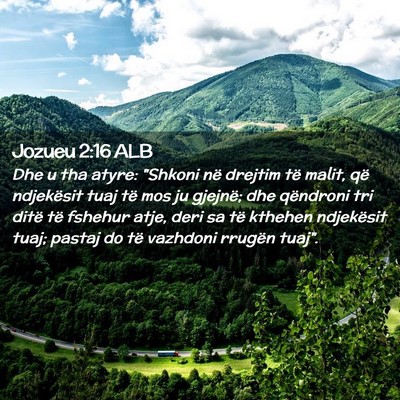 Picture 02 - Jozueu 2:16 ALB - Dhe u tha atyre: 
