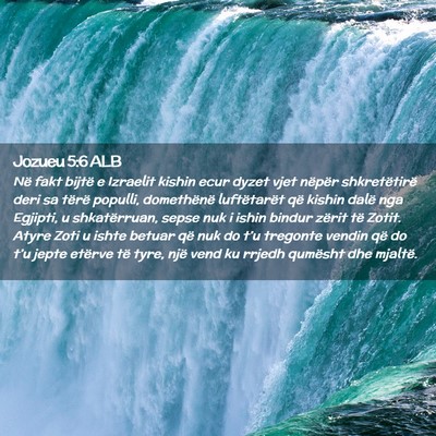 Picture 02 - Jozueu 5:6 ALB - Në fakt bijtë e Izraelit kishin ecur dyzet vjet - Bible Verse Picture