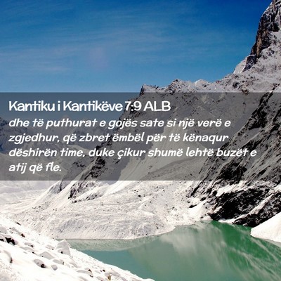 Picture 02 - Kantiku i Kantikëve 7:9 ALB - dhe të puthurat e gojës sate si një verë e - Bible Verse Picture