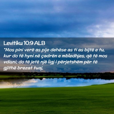 Picture 02 - Levitiku 10:9 ALB - 