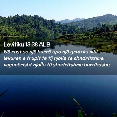 Picture 02 - Levitiku 13:38 ALB - Në rast se një burrë apo një grua ka mbi - Bible Verse Picture
