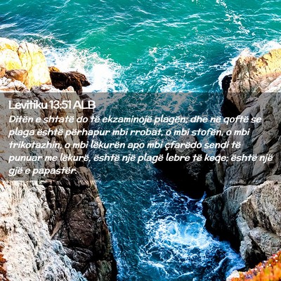 Picture 02 - Levitiku 13:51 ALB - Ditën e shtatë do të ekzaminojë plagën; dhe - Bible Verse Picture