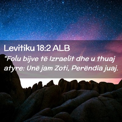 Picture 02 - Levitiku 18:2 ALB - 