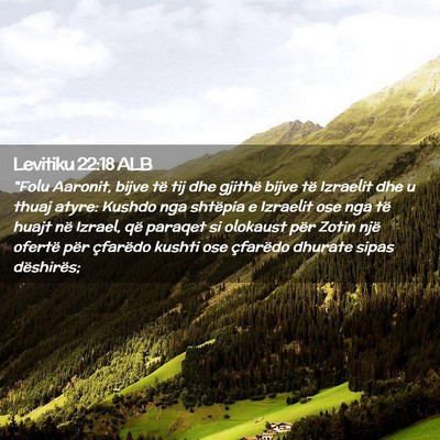 Picture 02 - Levitiku 22:18 ALB - 