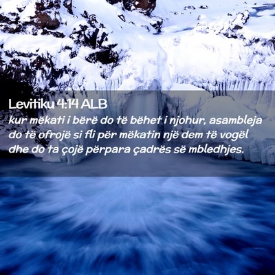 Picture 02 - Levitiku 4:14 ALB - kur mëkati i bërë do të bëhet i njohur, - Bible Verse Picture