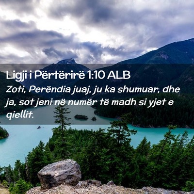 Picture 02 - Ligji i Përtërirë 1:10 ALB - Zoti, Perëndia juaj, ju ka shumuar, dhe ja, sot - Bible Verse Picture