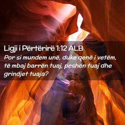 Picture 02 - Ligji i Përtërirë 1:12 ALB - Por si mundem unë, duke qenë i vetëm, të mbaj - Bible Verse Picture