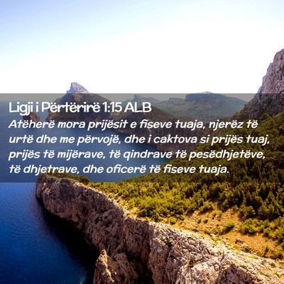 Picture 02 - Ligji i Përtërirë 1:15 ALB - Atëherë mora prijësit e fiseve tuaja, njerëz - Bible Verse Picture
