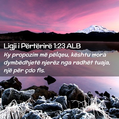 Picture 02 - Ligji i Përtërirë 1:23 ALB - Ky propozim më pëlqeu, kështu mora - Bible Verse Picture