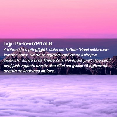 Picture 02 - Ligji i Përtërirë 1:41 ALB - Atëherë ju u përgjigjët, duke më thënë: - Bible Verse Picture