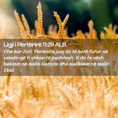 Picture 02 - Ligji i Përtërirë 11:29 ALB - Dhe kur Zoti, Perëndia juaj do të ketë futur - Bible Verse Picture
