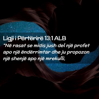 Picture 02 - Ligji i Përtërirë 13:1 ALB - 