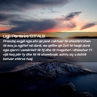 Picture 02 - Ligji i Përtërirë 13:17 ALB - Prandaj asgjë nga ato që janë caktuar të - Bible Verse Picture