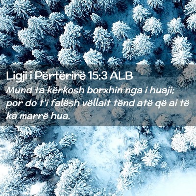 Picture 02 - Ligji i Përtërirë 15:3 ALB - Mund ta kërkosh borxhin nga i huaji; por do - Bible Verse Picture