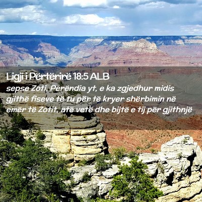 Picture 02 - Ligji i Përtërirë 18:5 ALB - sepse Zoti, Perëndia yt, e ka zgjedhur midis - Bible Verse Picture